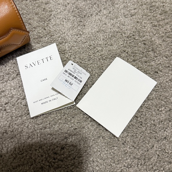 Savette symmetry pochette in saddle leather - Picture 11 of 11